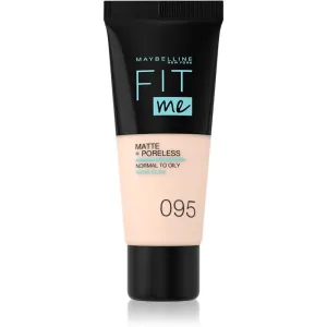 Maybelline Fit Me! Matte+Poreless mattifying foundation for normal to oily skin shade 95 Fair Porcelain 30 ml