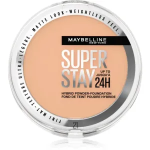 Maybelline SuperStay 24H Hybrid Powder-Foundation compact powder foundation for a matt look shade 21 9 g