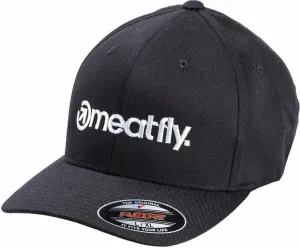 Meatfly Brand Flexfit Black S/M Baseball Cap