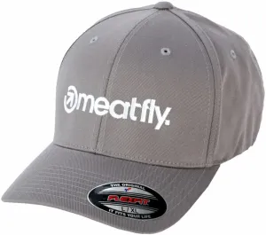 Meatfly Brand Flexfit Grey S/M Baseball Cap