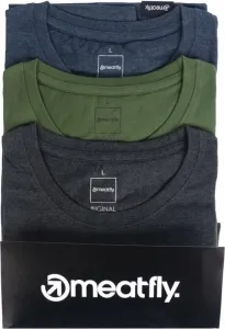 Meatfly Basic T-Shirt Multipack Charcoal Heather/Olive/Navy Heather S T-Shirt