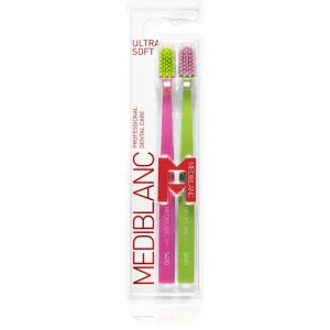 MEDIBLANC 5490 Ultra Soft toothbrushes ultra soft Pink, Green 2 pc #1271429