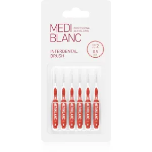 MEDIBLANC Interdental Pick-brush interdental brush 0,5 mm Red 6 pc