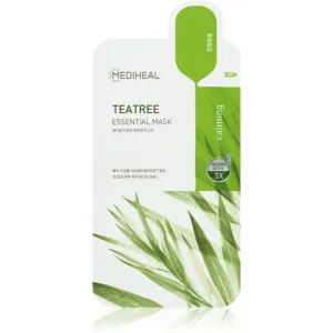 MEDIHEAL Essential Mask Teatree soothing sheet mask to treat acne 27 ml
