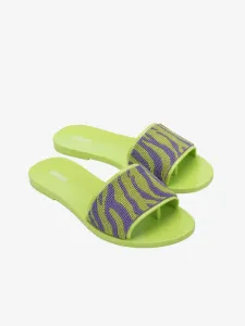 Melissa Savage Slide Flip-flops Green #1014230