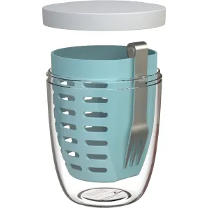 Mepal Ellipse lunch box with a sieve and a spoon colour Nordic Green 600 ml