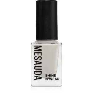 Mesauda Milano Shine N'Wear quick-drying nail polish shade 232 Extra White 10 ml