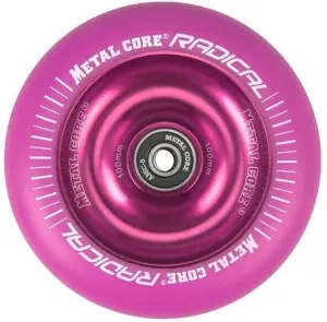 Metal Core Radical Pink/Pink Fluorescent Scooter Wheel