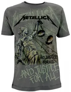 Metallica T-Shirt And Justice For All Male Grey 2XL