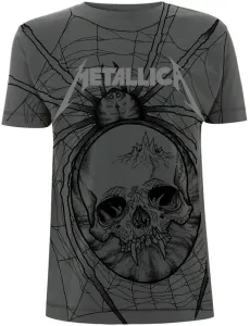 Metallica T-Shirt Spider All Over Male Grey 2XL