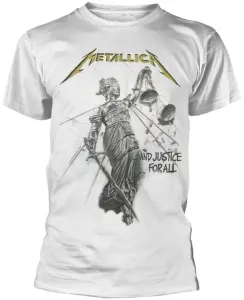 Metallica T-Shirt And Justice For All Male White XL