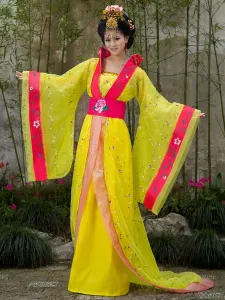 Chinese Costume Female Traditional Rose Chiffon Women Hanfu Dress Ancient Tang Dynasty Clothing 3 Pieces