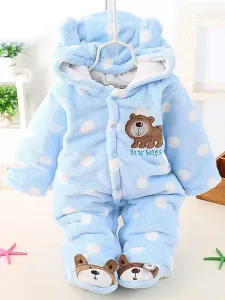 Toddler Kigurumi Onesie Pajamas Flannel Jumpsuit Bear Costume onesie pajamas