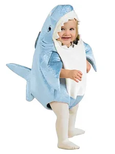 Baby Shark Costume Carnival Cosplay For Kids Padded Sponge Toddler's Clothes For Holiday #437092