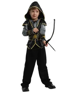 Kids Hunter Cosplay Costume Archer Carnival Outfit Wears