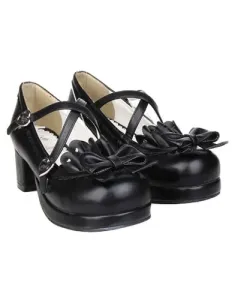 Bow Decor Lolita Shoes #404751