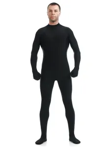 Black Morph Suit Adults Bodysuit Lycra Spandex Catsuit #407086