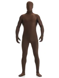 Deep Brown Zentai Suit Adults Morph Suit Full Body Lycra Spandex Bodysuit for Men #407032