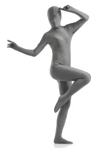 Deep Gray Zentai Suit Adults Morph Suit Full Body Lycra Spandex Bodysuit #406932