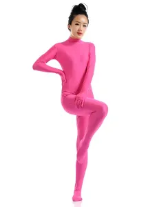 Fushcia Morph Suit Adults Bodysuit Lycra Spandex Catsuit for Women #406972