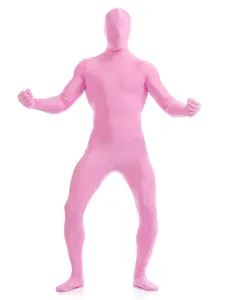 Pink Zentai Suit Adults Morph Suit Full Body Lycra Spandex Bodysuit for Men #407022