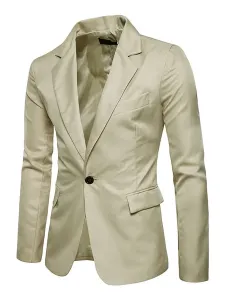 Blazers & Jackets Men's Casual Suits Business Casual Green khaki Attractive Men's Casual Suits #520667