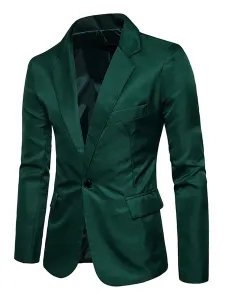 Blazers & Jackets Men's Casual Suits Business Casual Green khaki Attractive Men's Casual Suits #520670