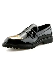 Men's Loafer Shoes Slip-On Rivets Round Toe PU Leather #940997
