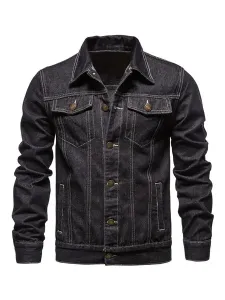 Men's Jackets & Coats Jacket For Men Men's Jackets Chic Light Sky Blue Light Sky Blue Stylish #509276