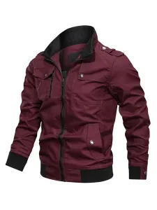 Men's Jackets & Coats Mens Jacket Men's Jackets Chic Burgundy Green Modern #509300