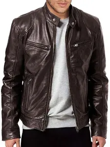 Men's Jackets & Coats Mens Jacket Men's Jackets Chic Deep Brown Black Amazing #509080