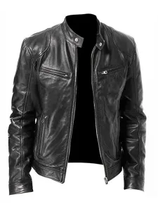 Men's Jackets & Coats Mens Jacket Men's Jackets Chic Deep Brown Black Amazing #509081
