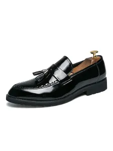 Loafer Shoes For Men Slip-On Round Toe PU Leather #941129