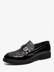 Mens Loafer Shoes Popular PU Leather Sequins Slip-On #941102