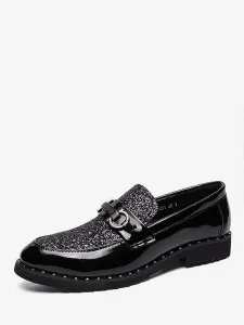 Mens Loafer Shoes Popular PU Leather Sequins Slip-On #941109