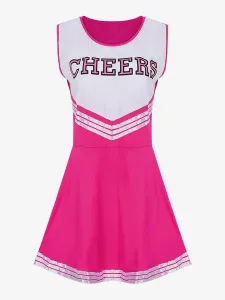 Halloween Cheerleaders Girl Costumes For Women Black Sexy Polyester Short Dress Holidays Costumes Full Set