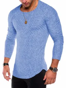 T-shirts Casual Jewel Neck Long Sleeves #484030