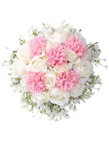 Flowers For Wedding Fabulous Wired Shape Poly Cotton Blend Bridal Bouquets