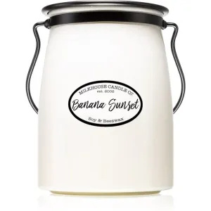 Milkhouse Candle Co. Creamery Banana Sunset scented candle Butter Jar 624 g