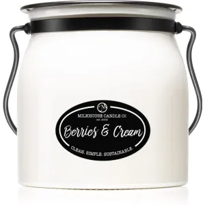 Milkhouse Candle Co. Creamery Berries & Cream scented candle Butter Jar 454 g