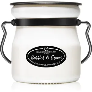 Milkhouse Candle Co. Creamery Berries & Cream scented candle Cream Jar 142 g
