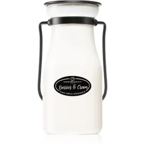 Milkhouse Candle Co. Creamery Berries & Cream scented candle Milkbottle 227 g