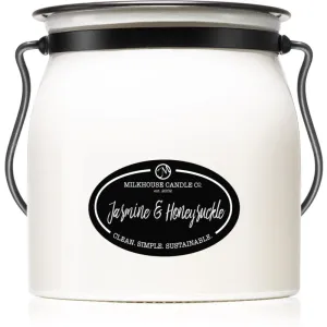 Milkhouse Candle Co. Creamery Jasmine & Honeysuckle scented candle Butter Jar 454 g
