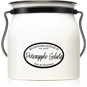 Milkhouse Candle Co. Creamery Pineapple Gelato scented candle Butter Jar 454 g