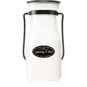 Milkhouse Candle Co. Creamery Rosemary & Mint scented candle Milkbottle 227 g
