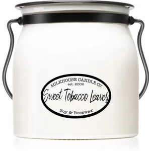 Milkhouse Candle Co. Creamery Sweet Tobacco Leaves scented candle Butter Jar 454 g