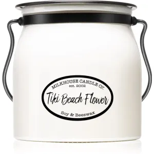 Milkhouse Candle Co. Creamery Tiki Beach Flower scented candle Butter Jar 454 g