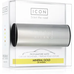MillefioriIcon Metallo Car Air Freshener - Mineral Gold (Shinny Case) 1pc