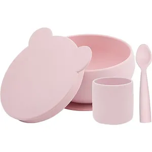 Minikoioi BLW I Pinky Pink dinnerware set