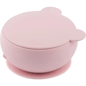 Minikoioi Bowl Pink silicone bowl with suction cup 1 pc